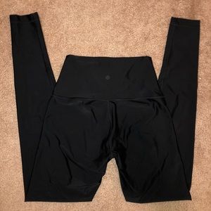 LULULEMON BLACK FULL LENGHT LEGGINGS SHINE TIGHTS